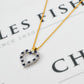 Pre-Owned 18ct Gold Sapphire & Diamond Heart Pendant & Chain