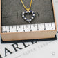 Pre-Owned 18ct Gold Sapphire & Diamond Heart Pendant & Chain