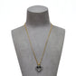Pre-Owned 18ct Gold Sapphire & Diamond Heart Pendant & Chain