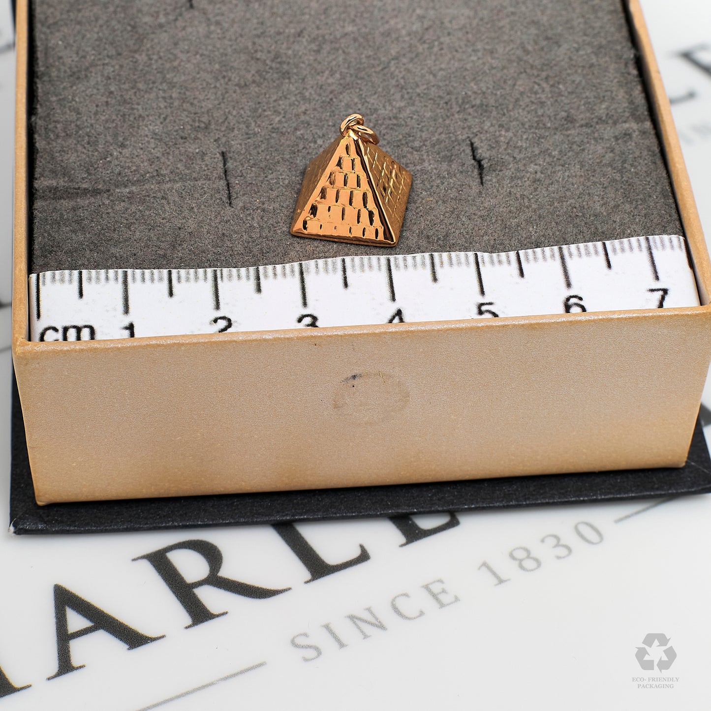 Pre-Owned 14ct Gold Pyramid Charm