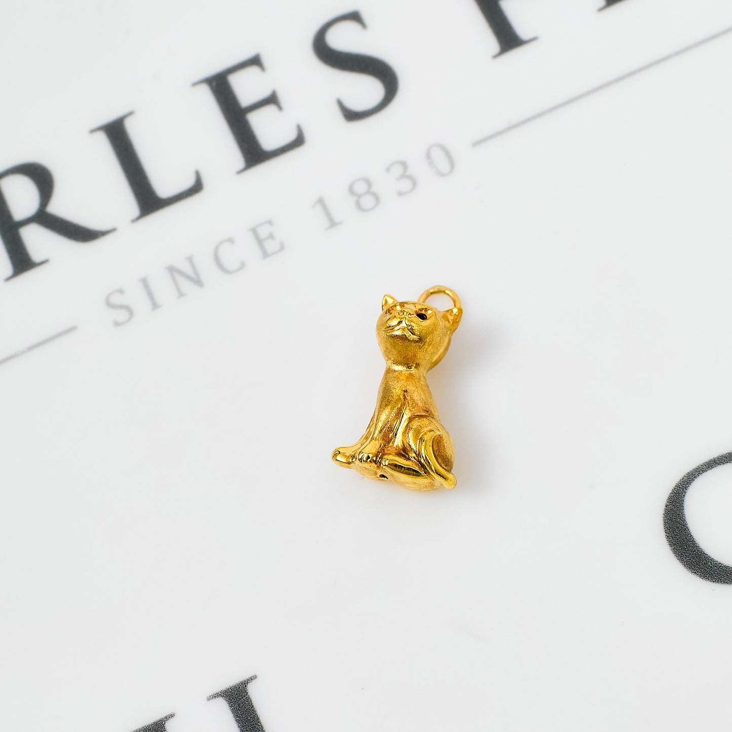 Pre-Owned 9ct Gold Cat Charm