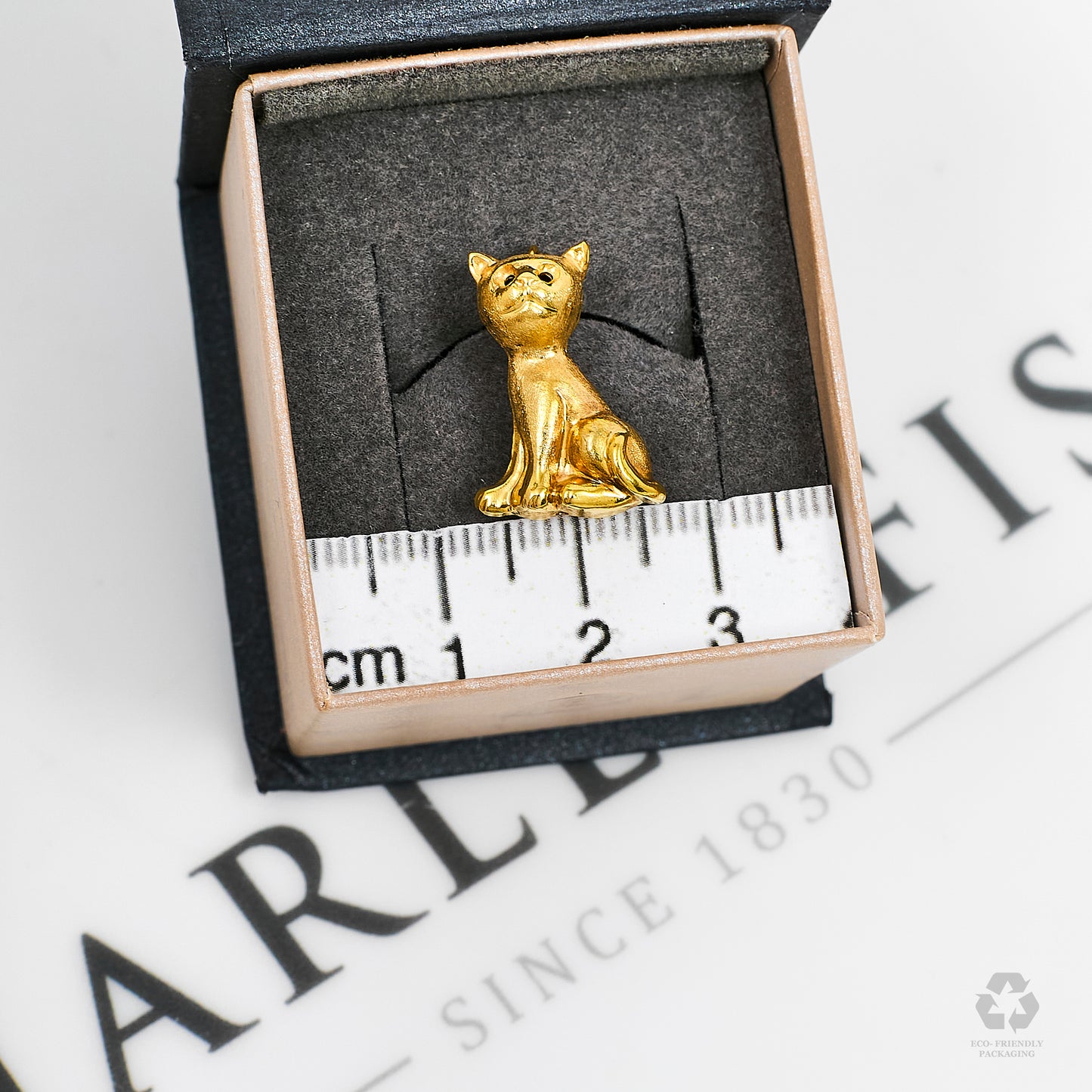 Pre-Owned 9ct Gold Cat Charm