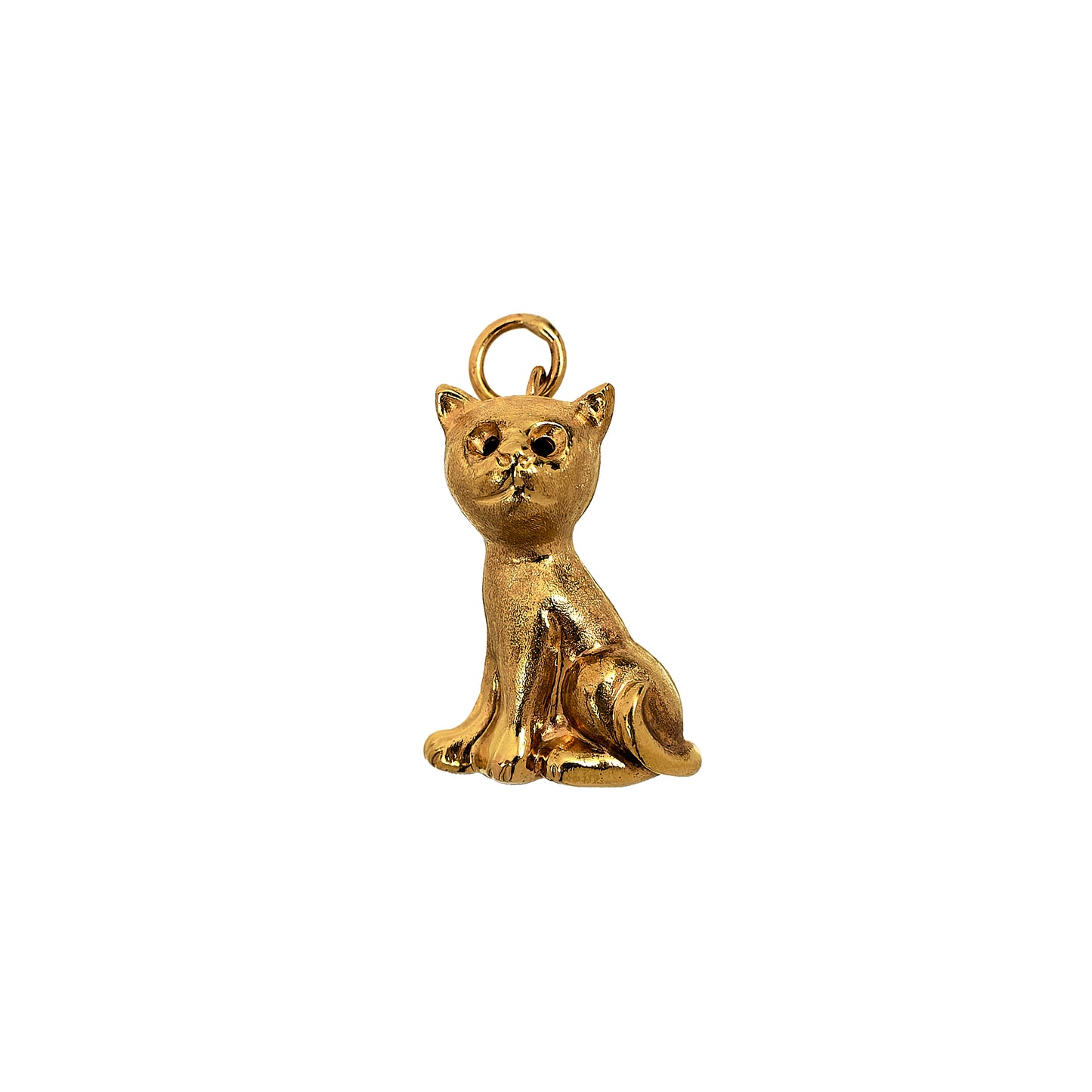 Pre-Owned 9ct Gold Cat Charm