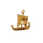 Pre-Owned 9ct Gold Viking Ship Charm