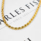 Pre-Owned 9ct Gold Rope Chain Necklace 30 Inch