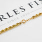 Pre-Owned 9ct Gold Rope Chain Necklace 30 Inch
