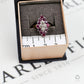 Pre-Owned 9ct Gold Diamond & Ruby Ellipse Cluster Ring