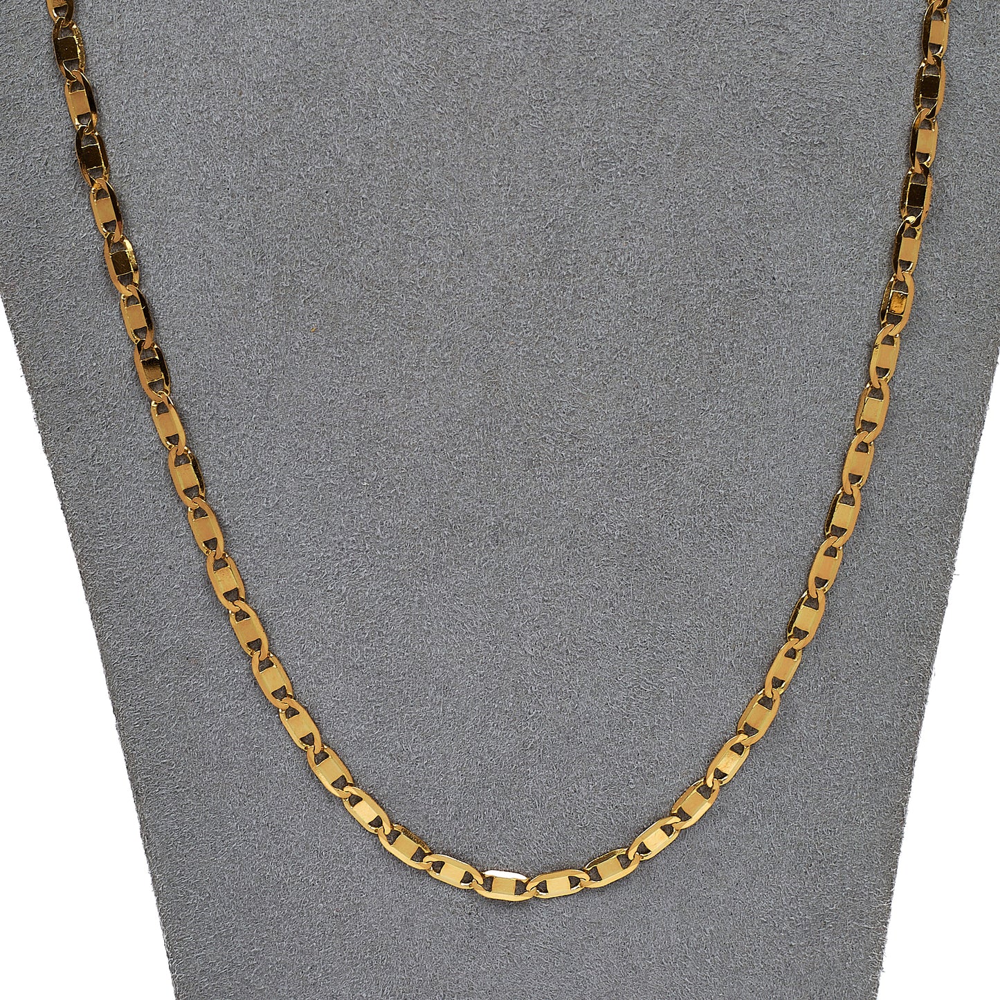 Pre-Owned 18ct Gold Flat Anchor Chain Necklace 24 Inch