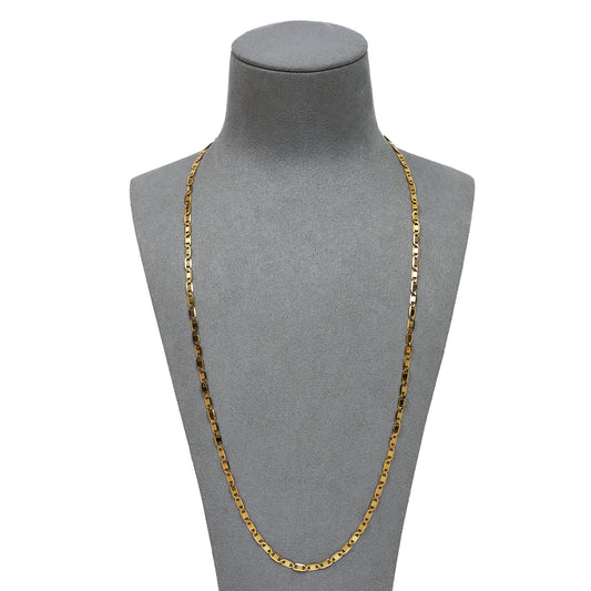 Pre-Owned 18ct Gold Flat Anchor Chain Necklace 24 Inch