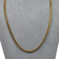 Pre-Owned 18ct Gold Square Foxtail Chain Necklace 17 Inch