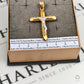 Pre-Owned 18ct Gold 2 Tone Crucifix Pendant