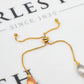Pre-Owned 18ct Gold Tricolor Bead Pull Through Bracelet