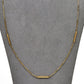 Pre-Owned 9ct Gold Box Link & Bar Chain Necklace 23 Inch