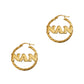 Pre-Owned 9ct Gold NAN Creole Hoop Earrings