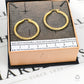 Pre-Owned 14ct Gold CZ Creole Hoop Earrings