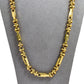 Pre-Owned 14ct Gold Greek Key Design Necklace 24 Inch