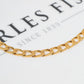 Pre-Owned 9ct Gold Curb Chain Bracelet 7.5 Inch