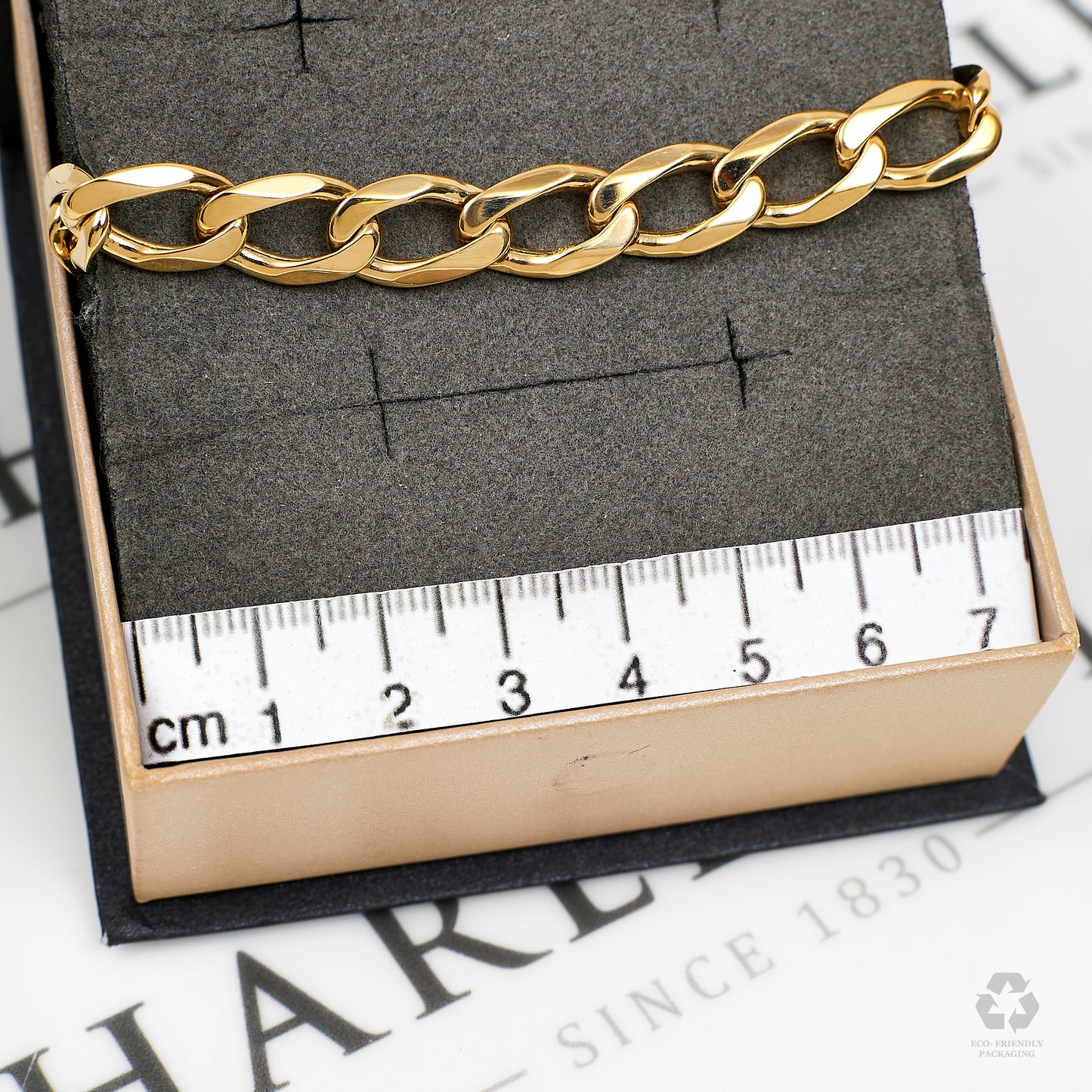 Pre-Owned 9ct Gold Curb Chain Bracelet 8 Inch