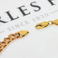 Pre-Owned 9ct Gold Curb Chain Bracelet 8.5 Inch