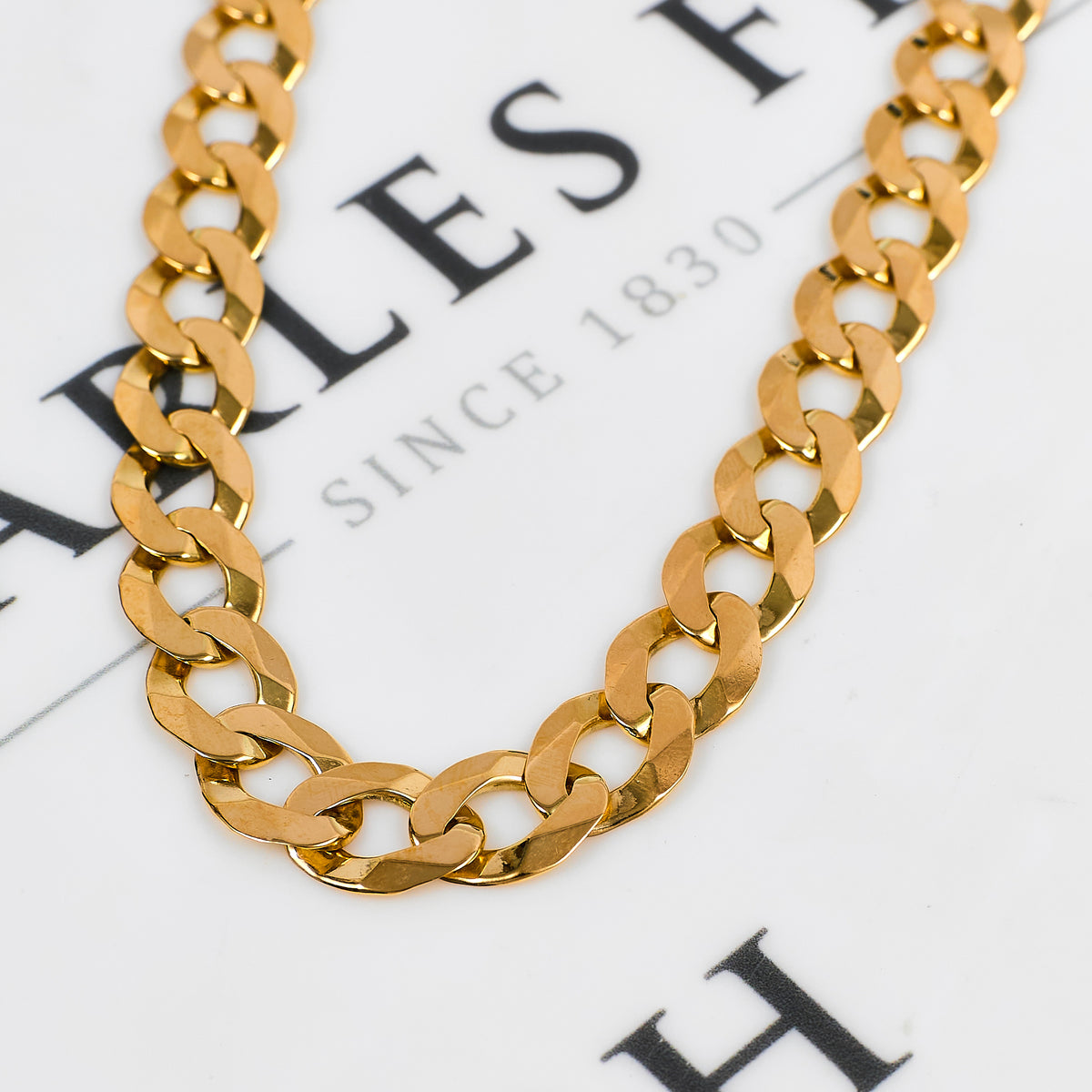 Pre-Owned 9ct Gold Curb Chain Necklace