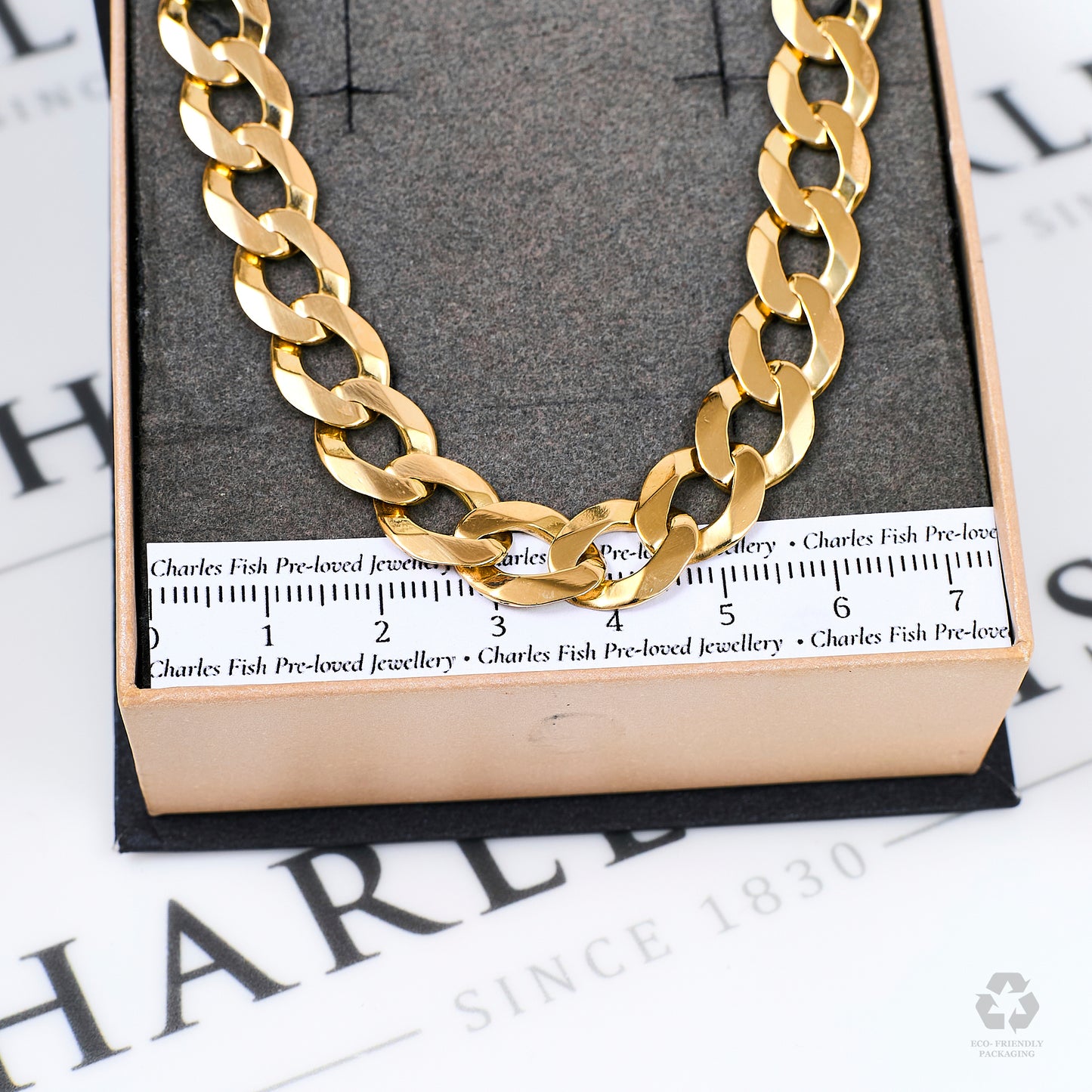 Pre-Owned 9ct Gold Curb Chain Necklace