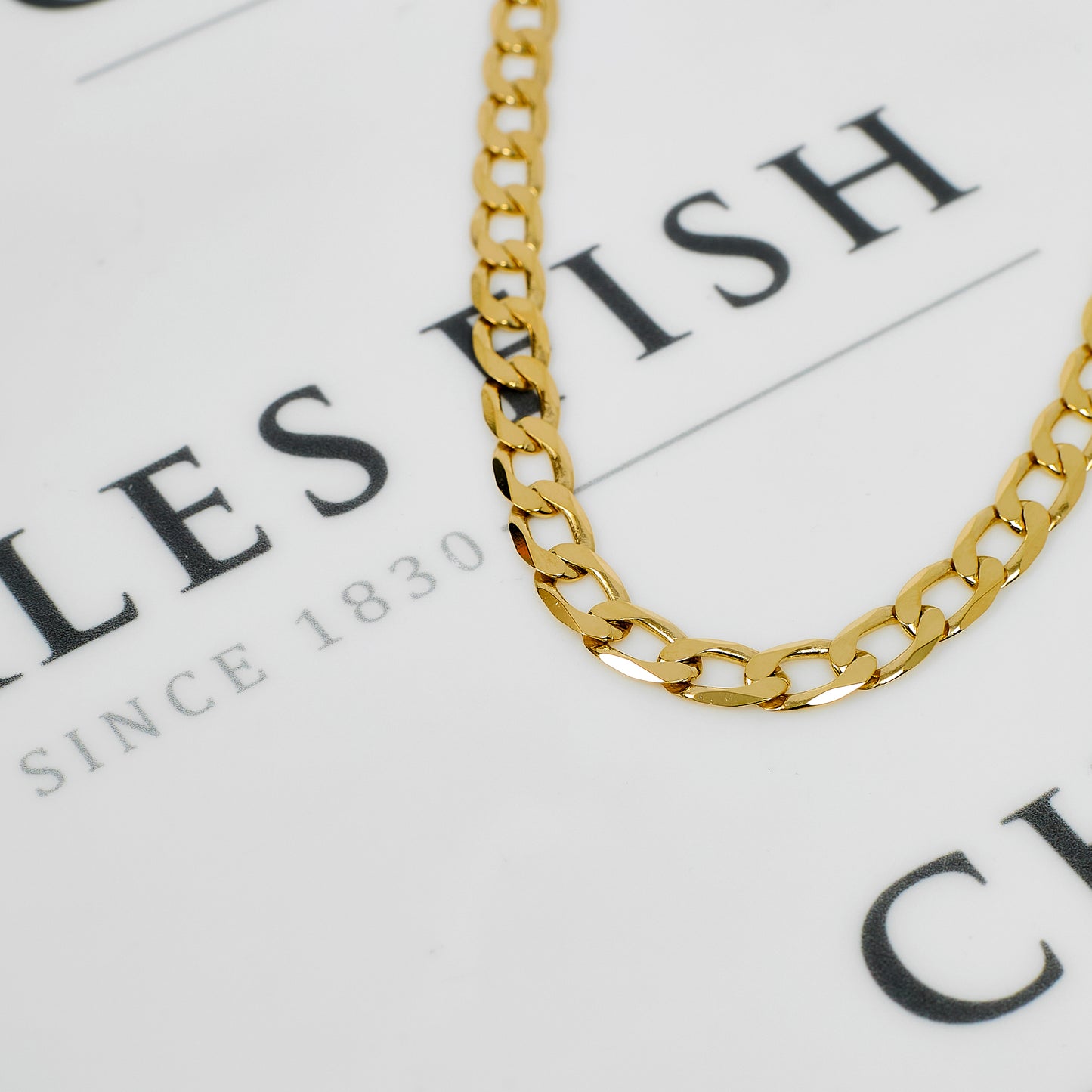 Pre-Owned 9ct Gold Curb Chain Necklace 18 Inch