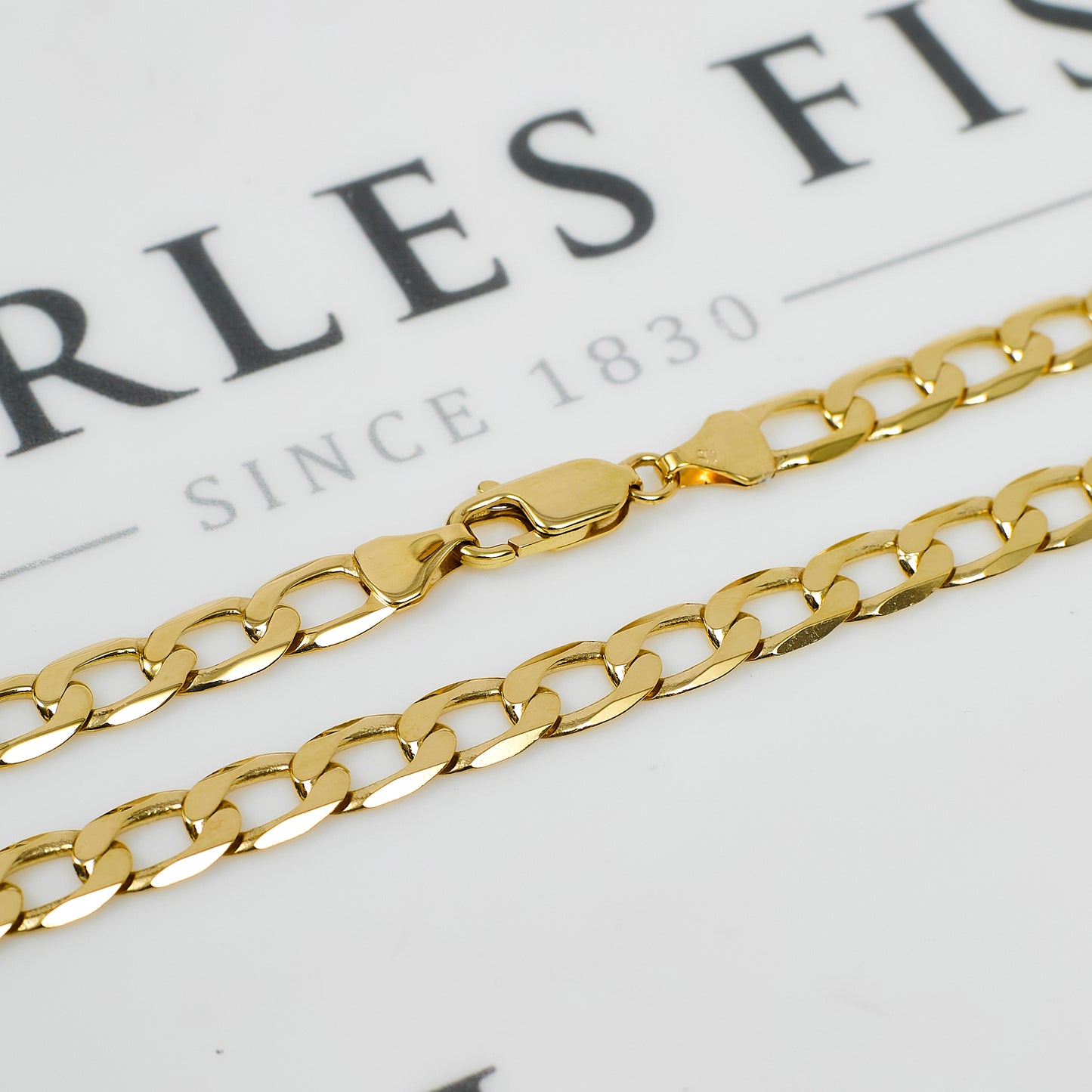 Pre-Owned 9ct Gold Curb Chain Necklace 18 Inch