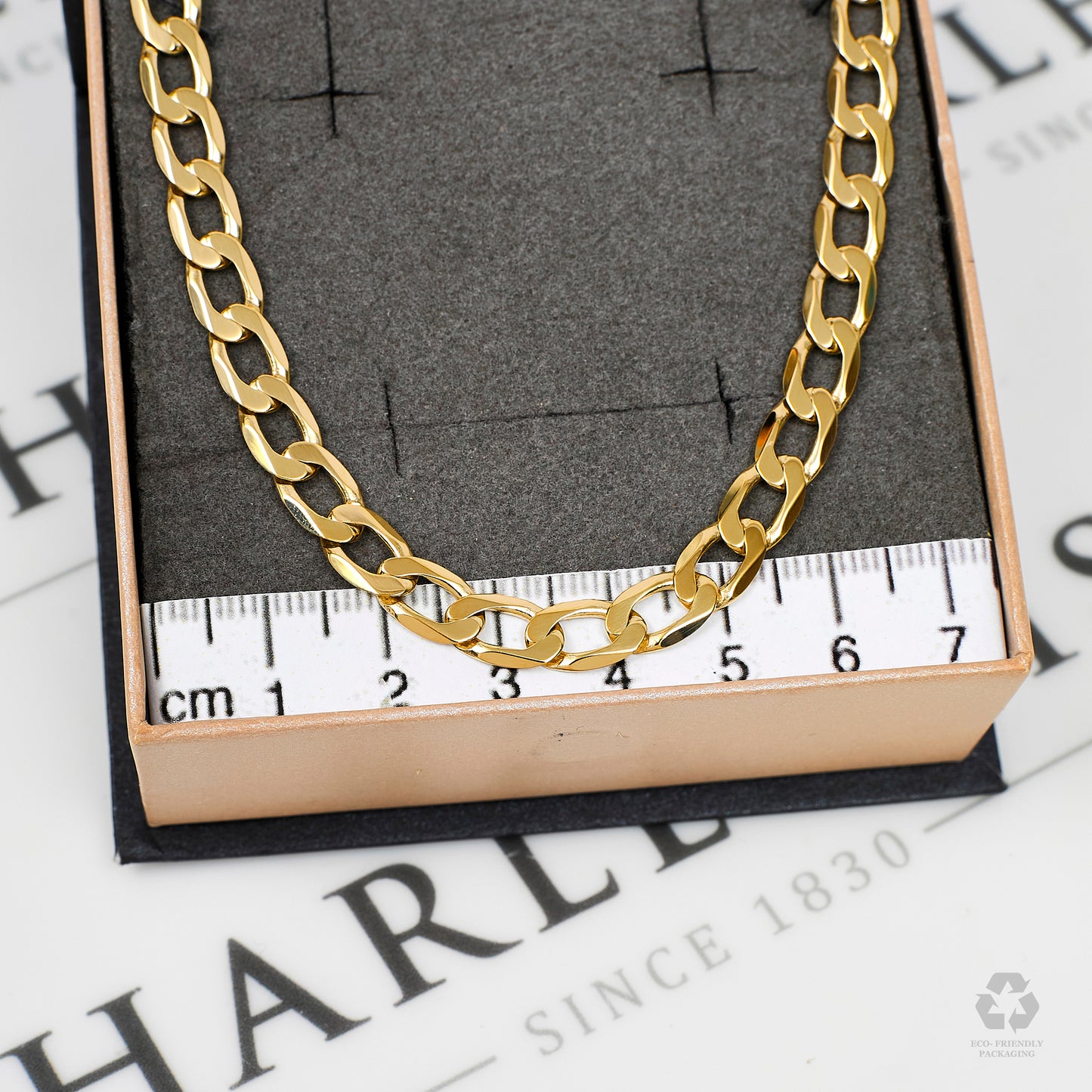 Pre-Owned 9ct Gold Curb Chain Necklace 18 Inch