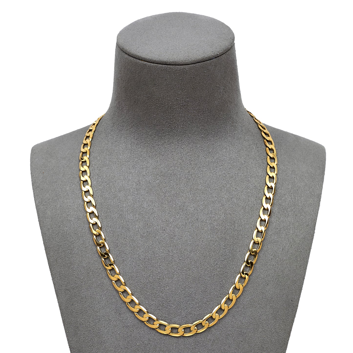 Pre-Owned 9ct Gold Curb Chain Necklace 18 Inch