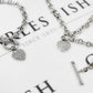 Pre-Owned 9ct White Gold & Diamond Heart Jewellery SET