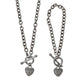Pre-Owned 9ct White Gold & Diamond Heart Jewellery SET