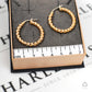 Pre-Owned 9ct Gold Twist Creole Hoop Earrings