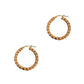 Pre-Owned 9ct Gold Twist Creole Hoop Earrings
