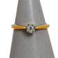 Pre-Owned 18ct Gold Illusion Set Diamond Ring Size O