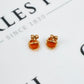 Pre-Owned 9ct Gold Oval Cameo Stud Earrings