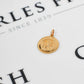 Pre-Owned 9ct Gold St Christopher Pendant Round