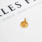 Pre-Owned 9ct Gold Petite St Christopher Pendant Round