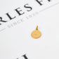 Pre-Owned 9ct Gold Petite St Christopher Pendant Round