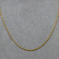 Pre-Owned 9ct Gold Long Link Chain Necklace 16 Inch
