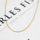 Pre-Owned 9ct Gold Long Link Chain Necklace 16 Inch
