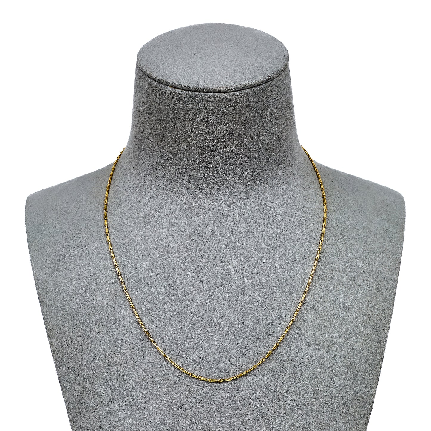 Pre-Owned 9ct Gold Long Link Chain Necklace 16 Inch
