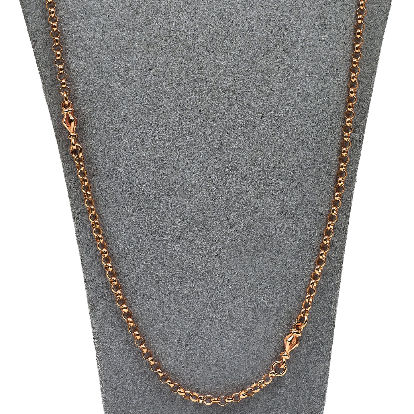 Pre-Owned 9ct Rose Gold Belcher Chain Necklace 32 Inch