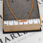 Pre-Owned 9ct Rose Gold Belcher Chain Necklace 32 Inch