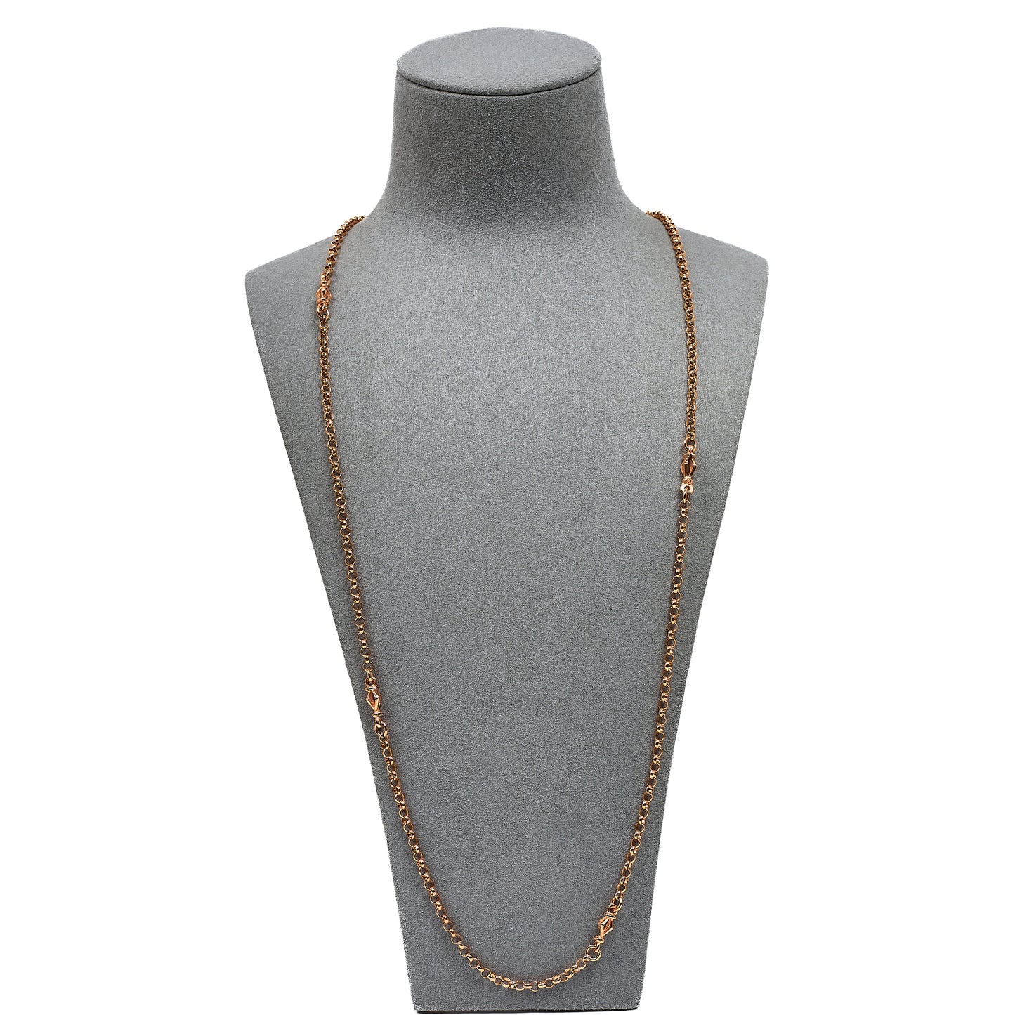Pre-Owned 9ct Rose Gold Belcher Chain Necklace 32 Inch
