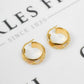 Pre-Owned 9ct Gold Tricolor Creole Hoop Earrings