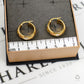 Pre-Owned 9ct Gold Tricolor Creole Hoop Earrings
