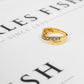 Pre-Owned 9ct Gold 9 Diamond Crossover Ring Size M