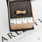 Pre-Owned 9ct Gold 9 Diamond Crossover Ring Size M