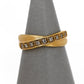 Pre-Owned 9ct Gold 9 Diamond Crossover Ring Size M