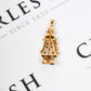 Pre-Owned 9ct Gold Synthetic Stone Clown Pendant